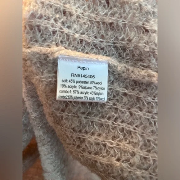 ANTHROPOLOGIE PEPIN Colorblock Wool Alpaca Blend Sweater Cardigan Size XS - Picture 4 of 5